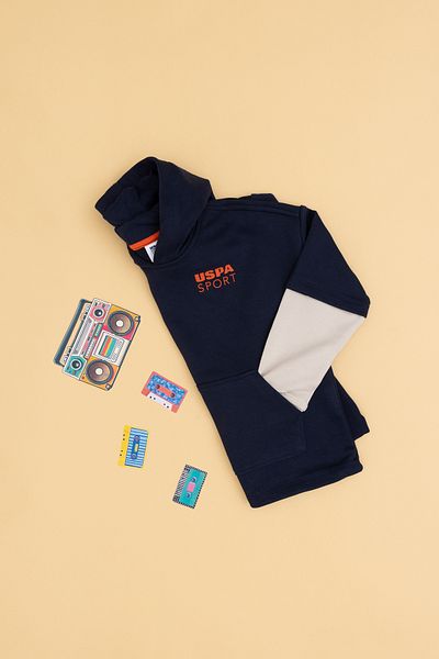 U.S. Polo Assn. Boys' Navy Blue Sweatshirt 50270823 -Vr033