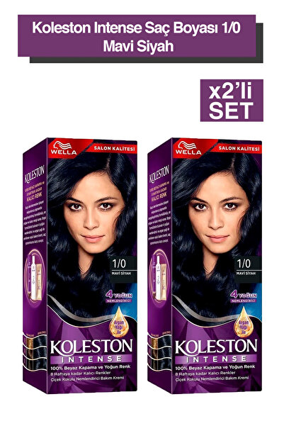 Wella Koleston Intense Saç Boyası 1/0 Mavi Siyah 2x