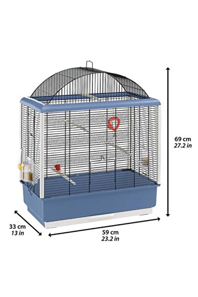 Ferplast Palladio 4 Kuş Kafesi Mavi