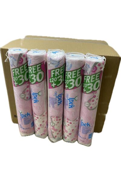 İpek İpek Makyaj Temizleme Pamuğu (120+ 30 adet ) = 150 li x 30 paket
