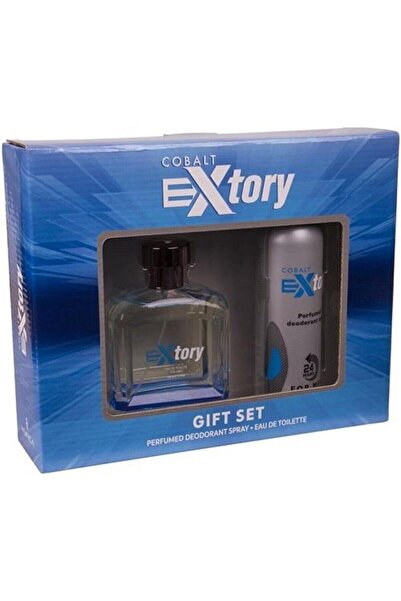 Extory Cobalt Erkek Parfüm Seti ( Edt Parfüm 100 ml Deodorant 150 ml )