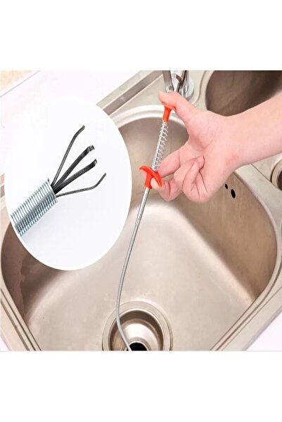 Genel Markalar Pratik Kıskaçlı Clamp Tıkalı Lavabo , Evye, Küvet ve Gider Boruları Açma Aparatı Kıskaçlı - 60cm