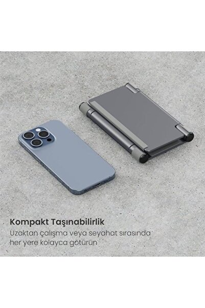 voltix Yüksekliği Ayarlanabilir Katlanabilir Laptop/Tablet/Telefon Standı Minimalist ve Taşınabilir