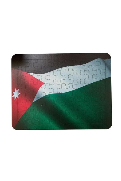 Uçandaire لغز خشبي بعلم فلسطين - علم ألغاز القدس Quds - 34x26 سم