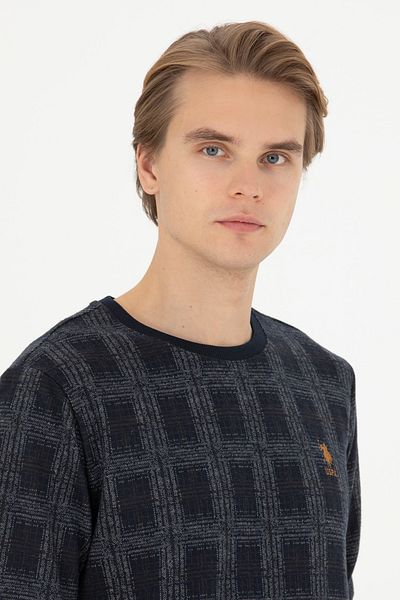 U.S. Polo Assn. Мъжки тъмносин суитшърт 50270835-VR033