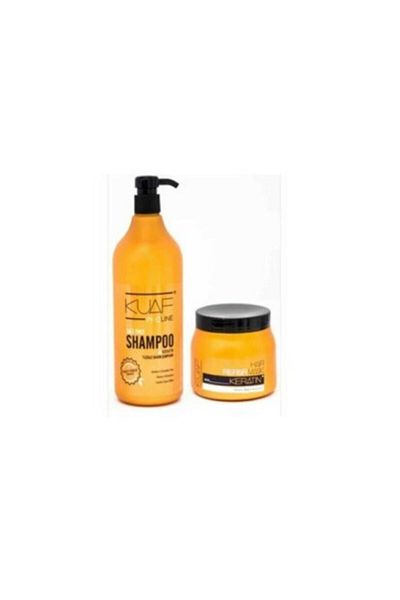 Kuaf Professional Keratin Hair Mask 500 ml Salt Free Shampoo 1 L