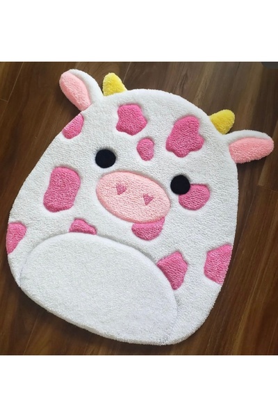 dogaf Pembe İnek , El Yapımı Halı , Özel Tasarım , El Dokuma , Ev Dekorasyon ...