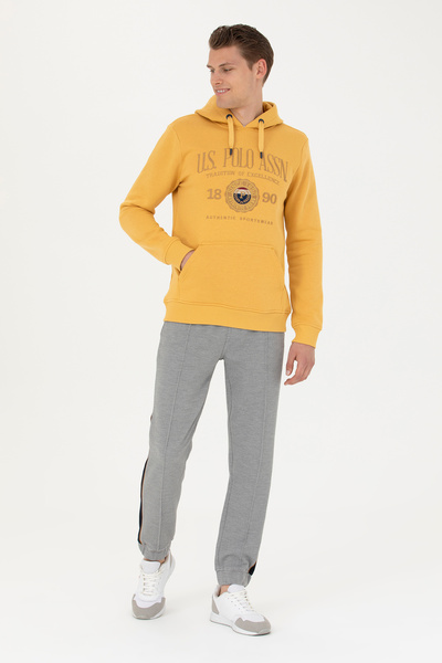 U.S. Polo Assn. Ανδρικό παντελόνι φόρμας γκρι μελανζέ 50270817-VR086