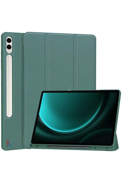 redmud teknoloji حافظة كمبيوتر لوحي متوافقة مع Samsung Galaxy Tab S9 FE Plus / S10 Plus مع حجرة القلم ووضع النوم