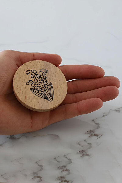 Badem10 Ξύλινη λαβή με μοτίβο τουλίπας Έπιπλα παιδικού δωματίου Συρτάρι κουζίνας Ντουλάπα Λαβή ντουλάπας