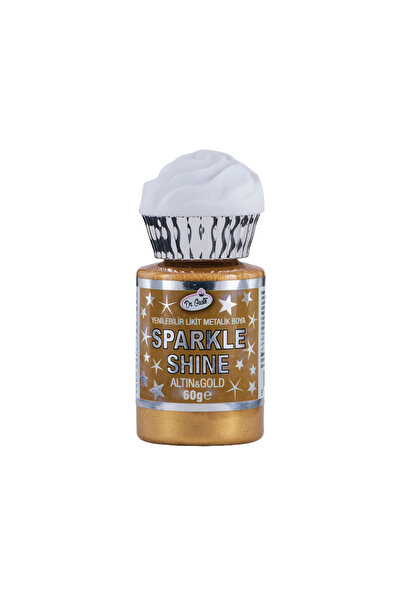 Dr. Gusto Metalik Likit Gıda Boyası & Sparkle Liquid Altın