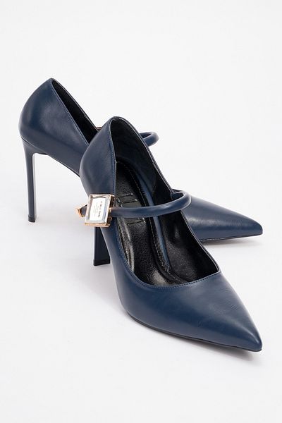 LuviShoes PATTAYA Laci Skin Stone Λεπτομερή γυναικεία παπούτσια με λεπτό τακούνι