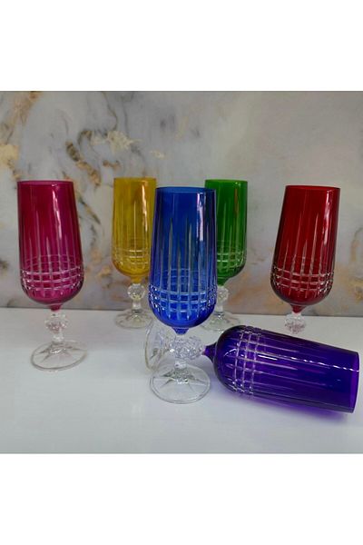 Bohemia Handmade Bohemia 6-Piece Coffee Side Cup Square 6 Colors