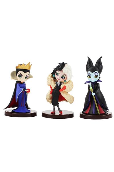 Choice Without Box 3pcs/set Disney Q Posket Petit Villains Descendants 2 Maleficent Cruella De Vil Queen 8c