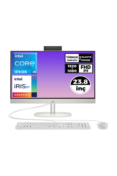 HP ProOne 240 G10 i5-1335U 32GB 512GB SSD 23.8" FHD Freedos All In One Pc 9H6...