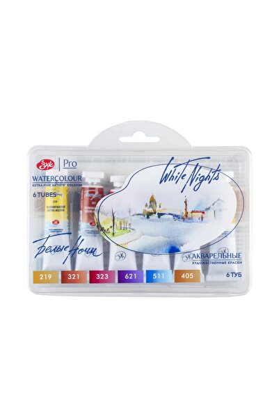 Genel Markalar White Nights Extra-Fine Tüp Sulu Boya Seti 10 ml 6lı Skin Shad...