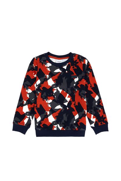 U.S. Polo Assn. Детски тъмносин суитшърт с кръгло деколте 50270867-VR033