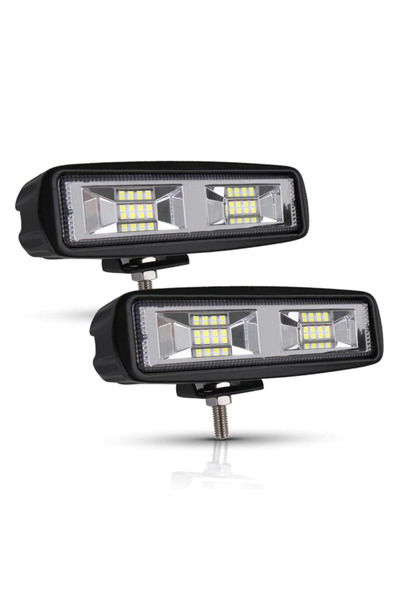 Knmaster Off Road Led Lamba Uyumlu 60 Watt 16 Led Tek Sıra 15 Cm X 3.5 Cm Beyaz Led -