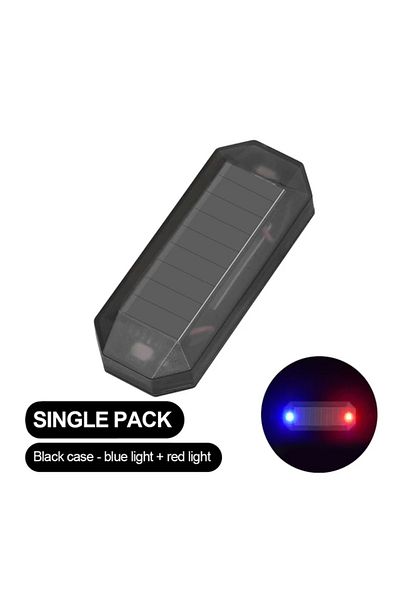 Choice Red Blue Car Mini Led Solar Power Warning Light Night Security Simulated Alarm Wireless Anti-theft