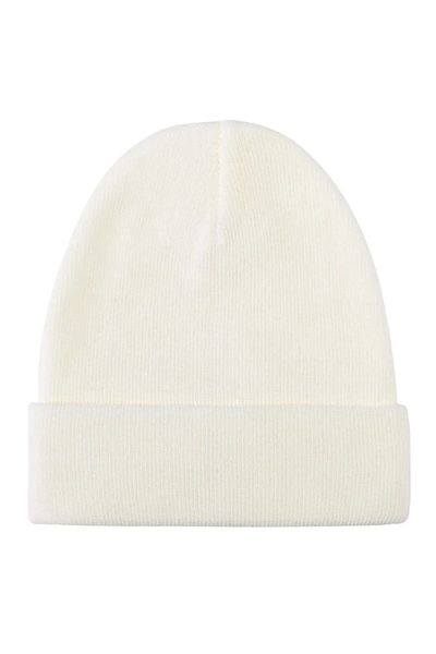 white stars Unisex Μαύρο Λεπτό Ριμπ Χειμερινό Μπερέ - Για Άντρες ή Γυναίκες