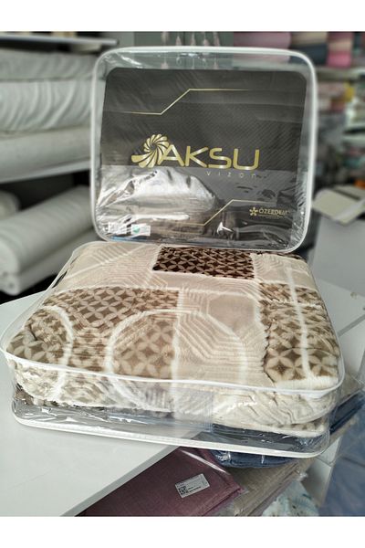 AKSU ΔΙΠΛΗ ΠΡΟΣΩΠΙΚΗ ULTRA SOFT EMBOS MINK ΚΟΥΒΕΡΤΑ 200X240