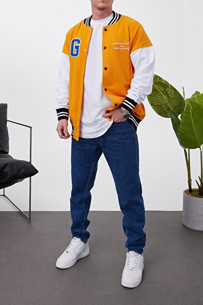 NOMARC G Πορτοκαλί κολεγιακό μπουφάν