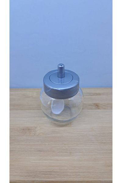 blackleg 2Pcs Glass Spice Rack Sugar Bowl - for Kitchen, Cafe, Restaurant and Hotel