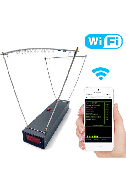 Choice مقياس سرعة ذكي أبيض يعمل بتقنية الواي فاي، من 30 إلى 9999 إطارًا في ال...