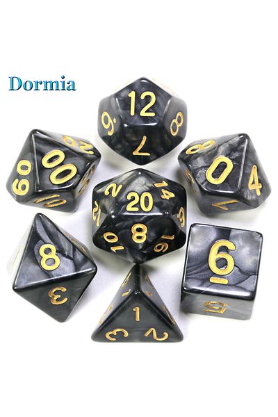 Dormia Custom Dice DND Marble Dice Various Colours Available And Beautiful Marble Effect Pearl Veins Eff...