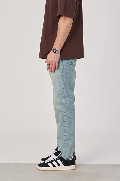 NOMARC 15751 Прямий крій з шліфованими краями, світло-синій джинсовий