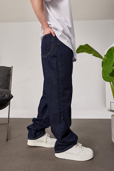 NOMARC 15813 Μοντέλο Dark Navy Baggy Jean Παντελόνι
