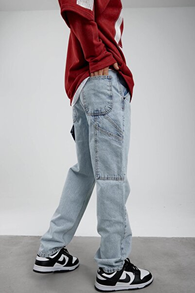 NOMARC Синій DF Штрих-код Кишеня Детальний Синій Джинси