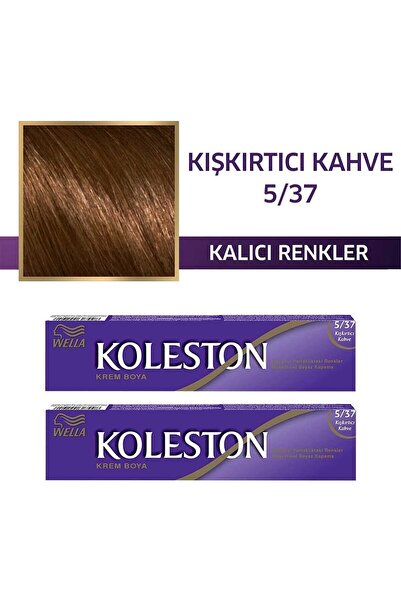 Wella Koleston Tüp Saç Boyası 5/37 Kışkırtıcı Kahve X 2 Adet
