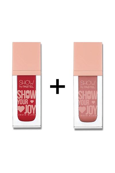 Show by Pastel Show Your Joy Liquid Blush No 52 + Show Your Joy Liquid Blush 53 Set of Two with Advantageous Price