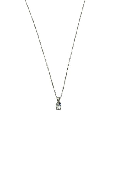 ADA LİFE GÜMÜŞ 925 Ayar Gümüş Kare Model Kadın Kolye