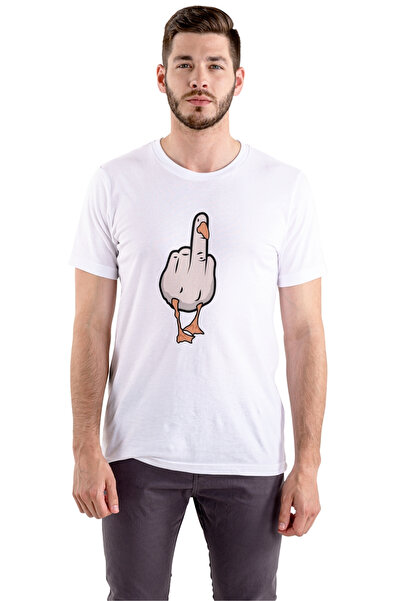 Texclusive Λευκό μπλουζάκι Unisex με χαριτωμένη πάπια