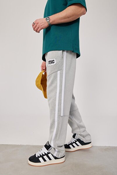 NOMARC Nyc Принт Сірий Спортивний Штани