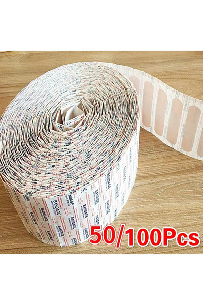 Choice 50 قطعة من الضمادات اللاصقة المقاومة للماء والقابلة للتنفس، ضمادات الج...