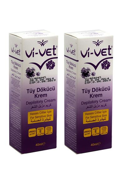 Vi-vet Cream Color Waxing Hair Remover - 40ml X 2 Pieces