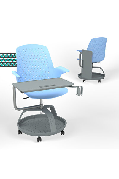 KARR OFFICE Sona 360 Yazı Tablalı Mobil Eğitim Sandalyesi
