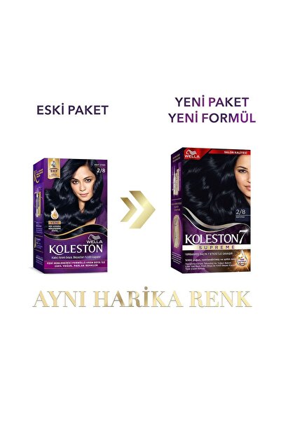 Wella Koleston Supreme Saç Boyası 2/8 Mavi Siyah