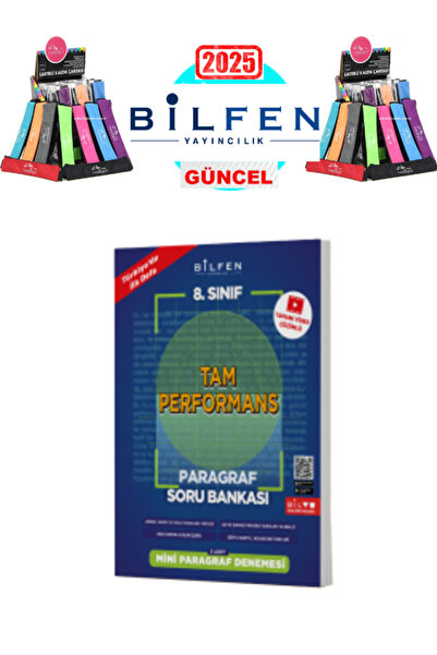 Bilfen Yayıncılık 8. SINIF TAM PERFORMANS PARAGRAF SORU BANKASI + Polo Kaleml...