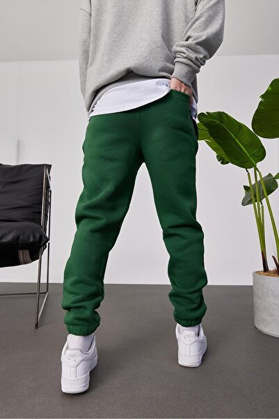 NOMARC Ανδρικό πράσινο αθλητικό παντελόνι με ελαστικό πόδι