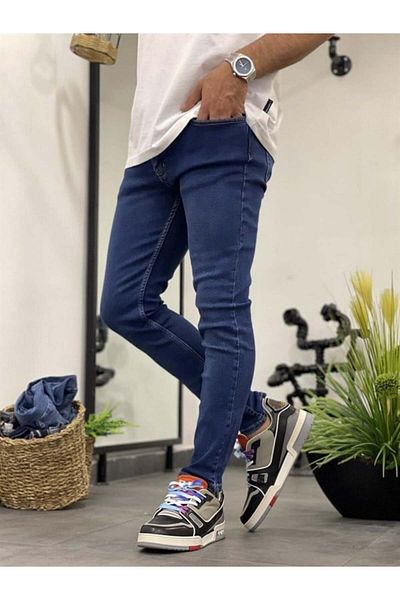 NOMARC Blugi albastru deschis slim fit