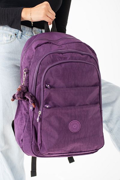Çanta Trend Large Size Unisex Waterproof Fabric School Travel Backpack with Monkey Gift