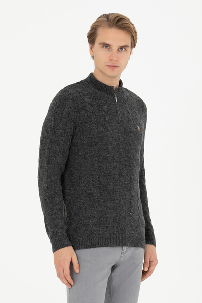 U.S. Polo Assn. سترة أنثراسايت ميلانج للرجال 50270972 -VR081