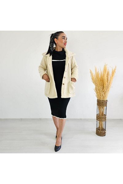 Altı Üstü Butik Jachetă de pluș cu buzunar