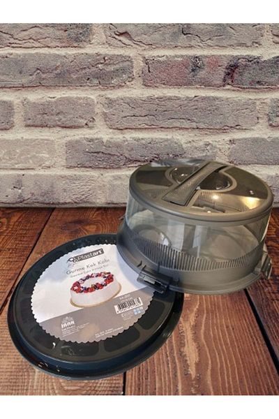 Doğuş Mutfak Anthracite Cake Bowl - Cake Pastry Storage Bowl, Sa-201