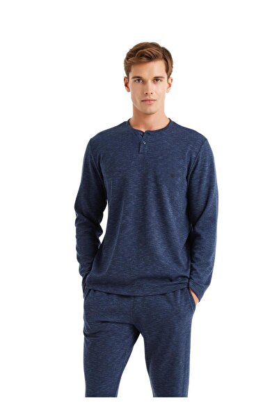 Blackspade Ανδρική μακρυμάνικη μπλέ πιτζάμες C4T8N5O04