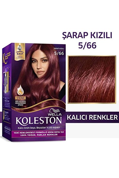 Wella Koleston Kit Saç Boyası 5/66 Şarap Kızılı